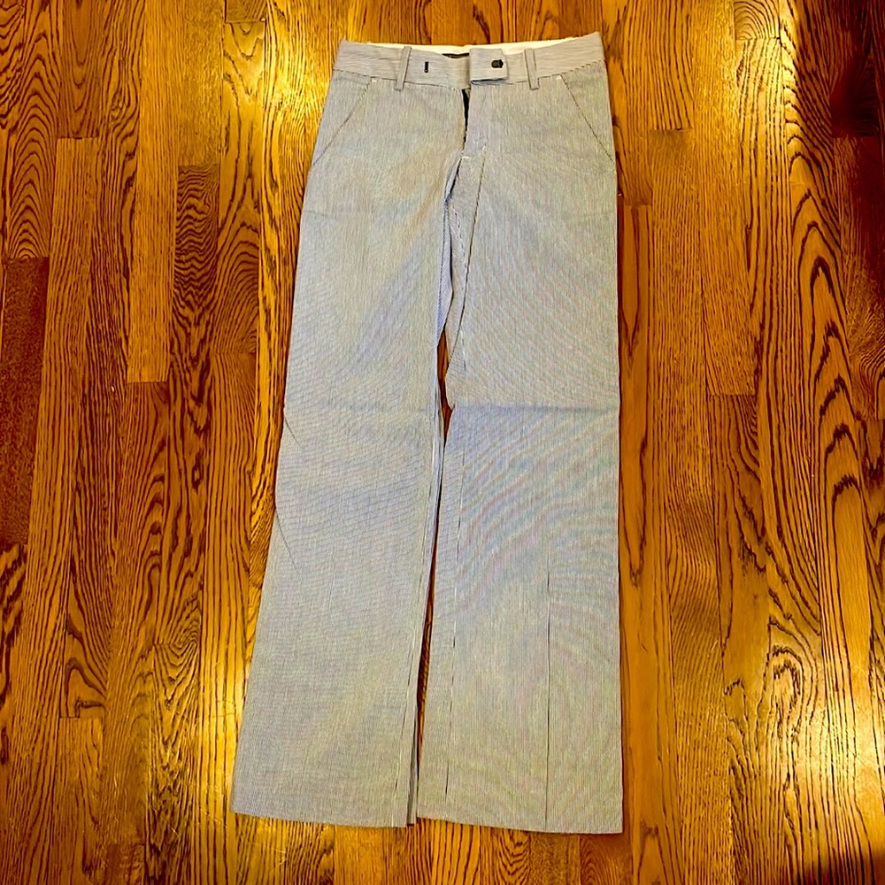Blue and white striped Proenza Schouler for Target flare pants